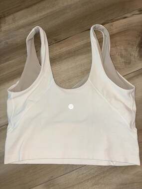 Lululemon Align Tank Top, Light Support, White, Size 8